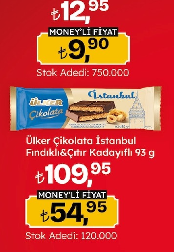 Ülker Çikolata İstanbul Fındıklı&Çıtır Kadayıflı 93 G