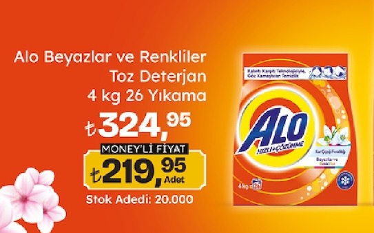 Alo Beyazlar Ve Renkliler Toz Deterjan 4 Kg