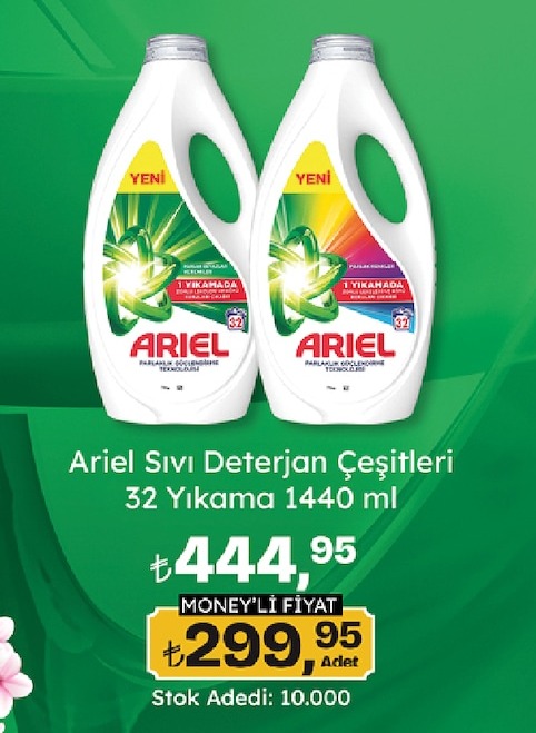 Ariel Sıvı Deterjan Çeşitleri 32 Yıkama 1440 Ml