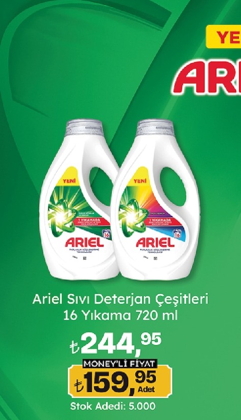 Ariel Sıvı Deterjan Çeşitleri 16 Yıkama 720 Ml