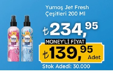 Yumos Jet Fresh Çeşitleri 200 Ml