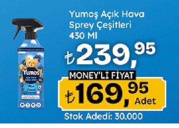 Yumos Açik Hava Sprey Çeşitleri 430 Ml