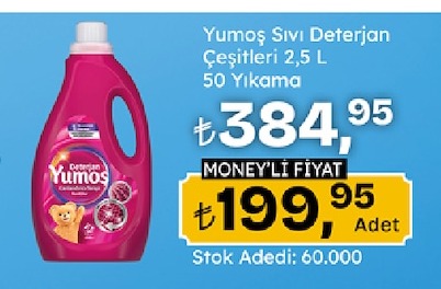 Yumoş Sıvı Deterjan Çeşitleri 2.5 L