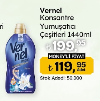 Vernel Konsantre Yumuşatıcı Çeşitleri 1440Ml