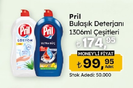 Pril Bulaşık Deterjanı Çeşitleri 1306Ml