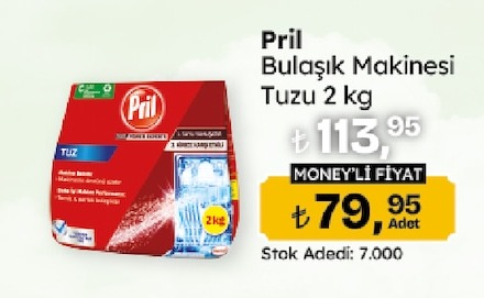 Pril Bulasik Makinesi Tuzu 2Kg