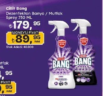 Cillit Bang Dezenfektan Banyo / Mutfak Sprey 750 Ml