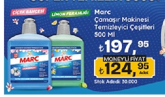 Marc Çamaşır Makinesi Temizleyici Çiçek Bahçesi Ve Limon Ferahlığı 500Ml