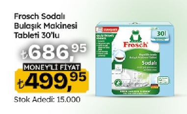 Frosch Sodyumlu Bulaşık Makinesi Tableti 30'Lu
