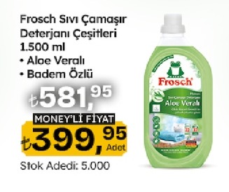 Frosch Sıvı Çamaşır Deterjanı Çeşitleri 1.500 Ml