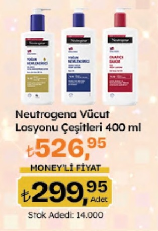 Neutrogena Vücut Losyonu Çeşitleri 400 Ml