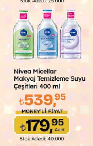 Nivea Micellar Makyaj Temizleme Suyu Çeşitleri 400 Ml