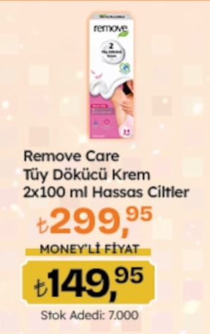 Remove Care Tüy Dökücü Krem 2X100 Ml Hassas Ciltler