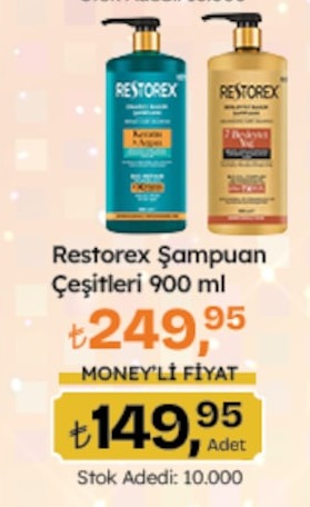 Restorex Şampuan Çeşitleri 900 Ml