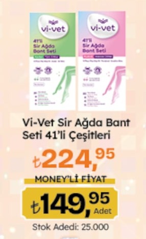 Vi-Vet Sir Ağda Bant Seti 41'Li Çeşitleri