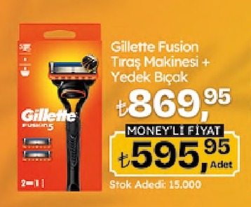 Gillette Fusion Tiras Makinesi + Yedek Bicak