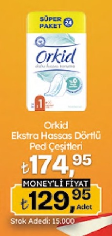 Orkid Ekstra Hassas Dortlu Ped Cesitleri