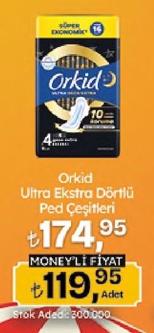 Orkid Ultra Ekstra Dörtlü Ped Çeşitleri