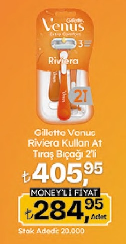 Gillette Venus Riviera Kullan At Tıraş Bıçağı 2'Li