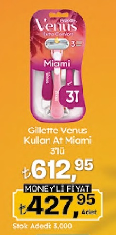 Gillette Venus Kullan At Miami 3'Lü