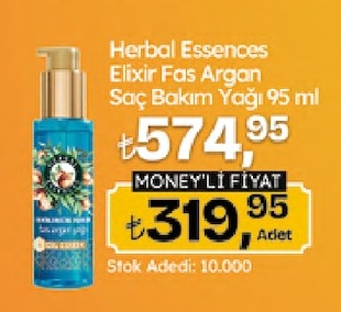 Herbal Essences Elixir Fas Argan Saç Bakım Yağı 95 Ml