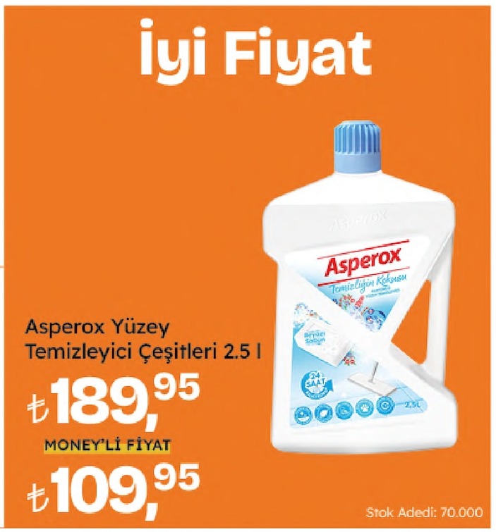 Asperox Yüzey Temizleyici Çeşitleri 2.5 L