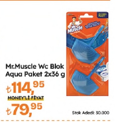 Mr.Muscle Wc Blok Aqua Paket 2X36 G