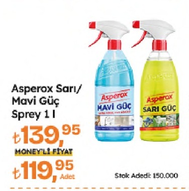 Asperox Sarı/Mavi Güç Sprey 1 L