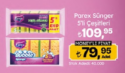 Parex Sünger 5'Li Çeşitleri 5 Adet