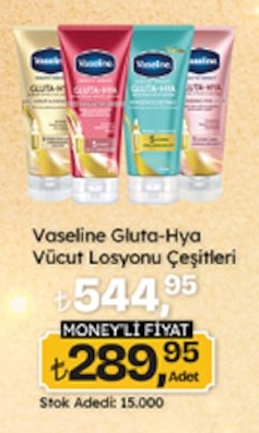 Vaseline Gluta-Hya Vücut Losyonu Çeşitleri