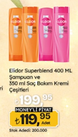 Elidor Superblend 400 Ml Şampuan Ve 350 Ml Saç Bakım Kremi Çeşitleri