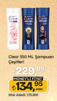Clear 350 Ml Şampuan Çeşitleri
