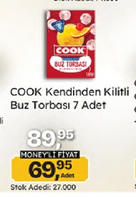Cook Kendinden Kilitli Buz Torbasi 7 Adet