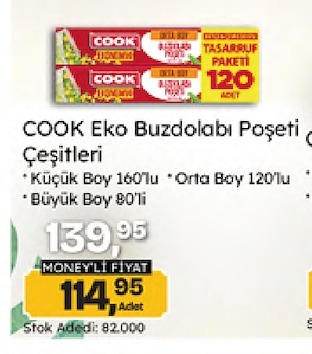 Cook Eko Buzdolabi Poseti Cesitleri Tasarruf Paketi 120Li