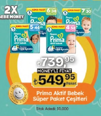 Prima Aktif Bebek Süper Paket Çeşitleri