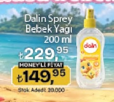 Dalin Sprey Bebek Yağı 200 Ml