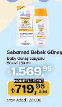 Sebamed Bebek Güneş Losyonu 50+Kf 150 Ml