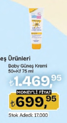 Sebamed Baby Güneş Kremi 50+Kf 75 Ml