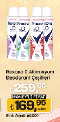 Rexona 0 Alüminyum Deodorant Çeşitleri