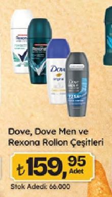Dove, Dove Men Ve Rexona Roll-On Çeşitleri