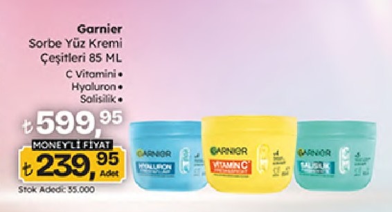 Garnier Sorbe Yüz Kremi Çeşitleri 85 Ml