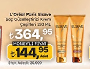 L'Oreal Paris Elseve Saç Güzelleştirici Krem Çeşitleri 150 Ml