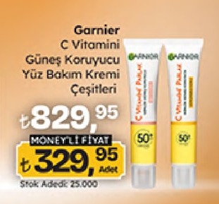 Garnier C Vitamini Güneş Koruyucu Yüz Bakım Kremi Çeşitleri