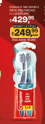 Colgate 360 Derece Orta Diş Fırçası 1+1 Çeşitleri