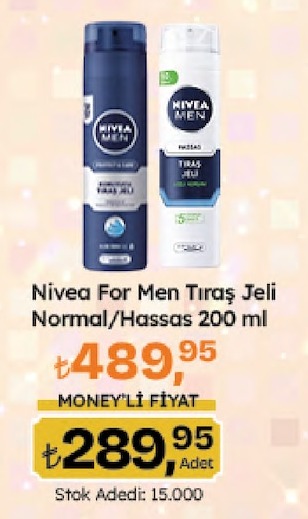 Nivea For Men Tıraş Jeli Normal/Hassas 200 Ml