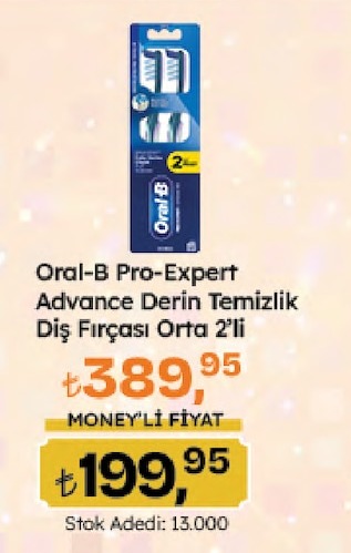 Oral-B Pro-Expert Advance Derin Temizlik Diş Fırçası Orta 2'Li