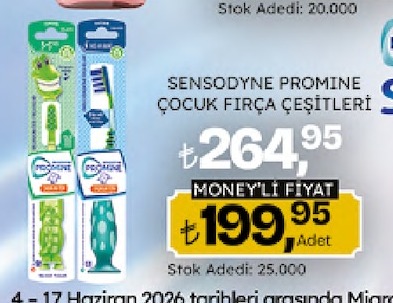 Sensodyne Promine Çocuk Fırça Çeşitleri