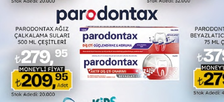 Parodontax Ağız Çalkalama Suları 500 Ml Çeşitleri Ve Parodontax Beyazlatıcı 75 Ml
