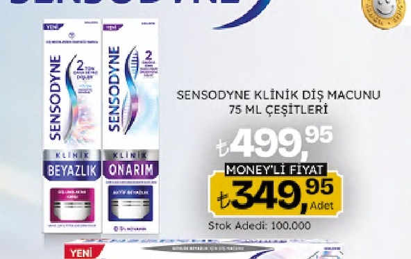 Sensodyne Klinik Diş Macunu 75 Ml Çeşitleri