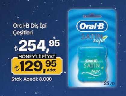 Oral-B Diş İpi Satin Tape 25M